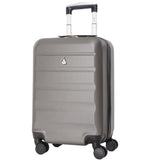 AeroLite™ 55x35x25cm Valigia Bagaglio a Mano Duro Bagaglio a Mano Cabina 4 Ruote, Dimensione Max per ITA Airways Air Europa Air France Alitalia KLM & Transavia, 5 Anni Di Garanzia