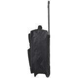 5 Cities Pieghevole Bagaglio a Mano 55x40x20 Trolley da Viaggio, 39L (Nero)