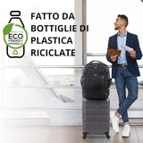 Aerolite 40x30x20 Wizz Air Zaino di dimensioni massime Eco-Friendly Bagaglio a mano da viaggio approvato Borsa a tracolla leggera da volo con cerniere YKK 5 anni di garanzia