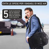 Aerolite 40x30x20 Wizz Air Zaino di dimensioni massime Eco-Friendly Bagaglio a mano da viaggio approvato Borsa a tracolla leggera da volo con cerniere YKK 5 anni di garanzia